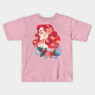 Redhead Spring girl Kids T-Shirt